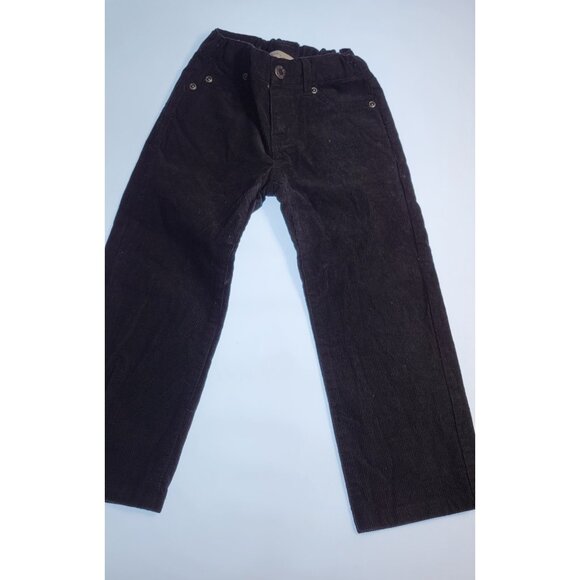 Lot 4 Janie and Jack Boys Corduroy Pants Size 3 | Brown Navy Beige | Holiday Emb - Picture 14 of 15